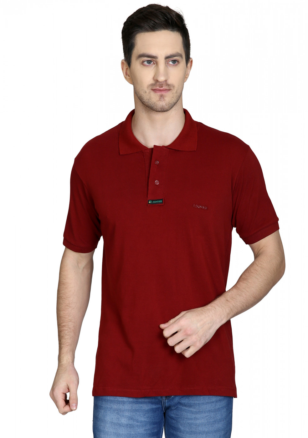 Maroon Polo T Shirt For Men