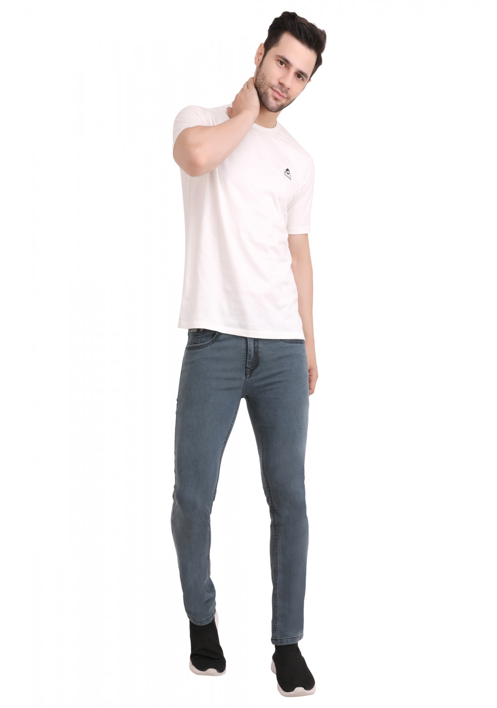 Light Weight Flat Finish Fabric Jeans For Men