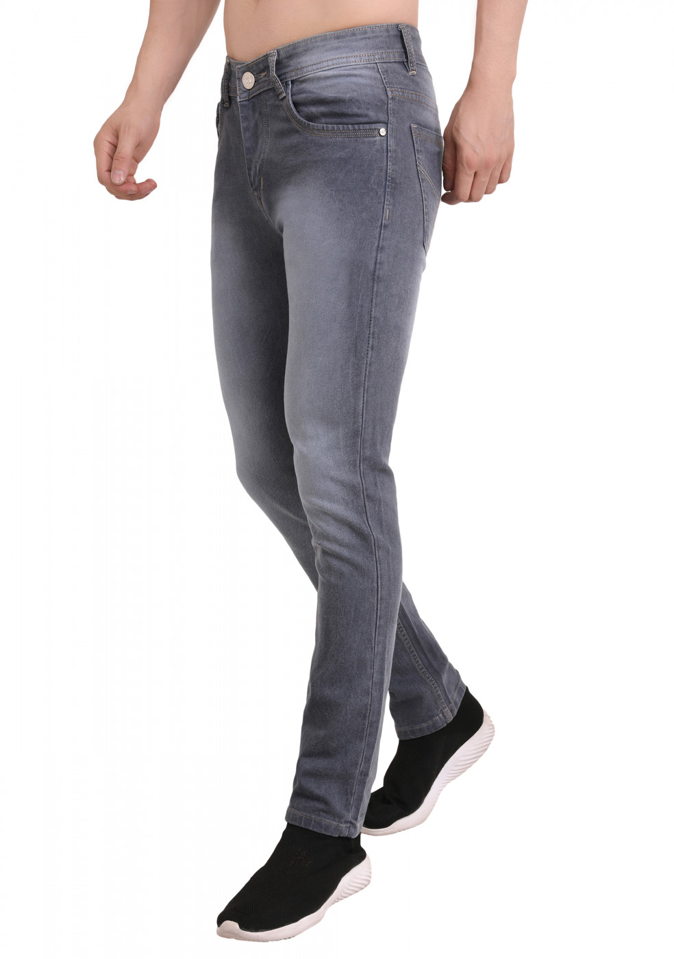 Gray Trendy Jeans For Men