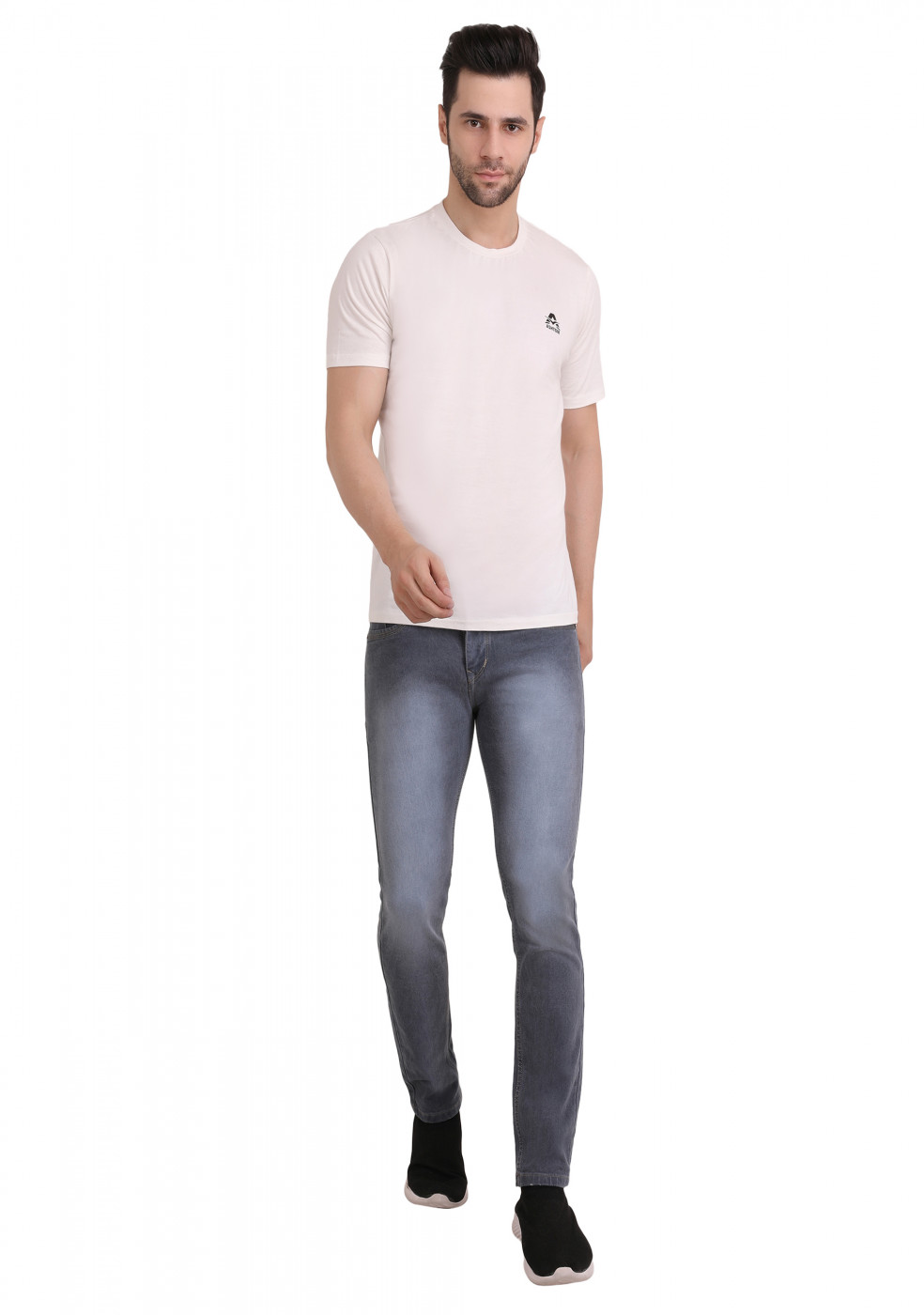 Gray Trendy Jeans For Men