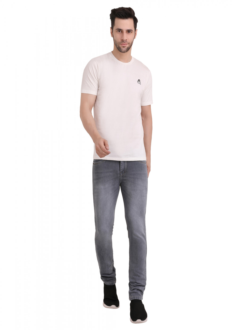 Gray Shaded Jeans For Men