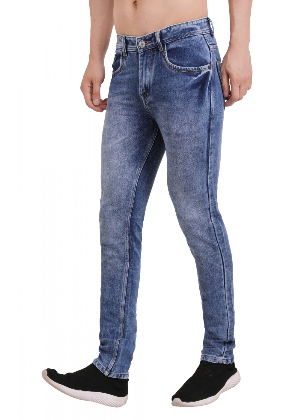 Blue Denim Jeans Slim Fit For Men