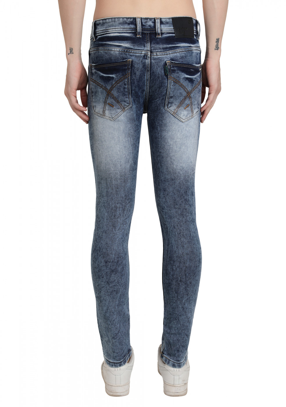 Slim Fit  Blue Denim Jeans For Men