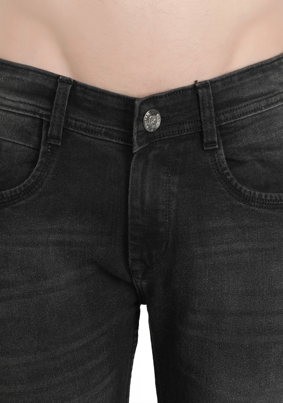 Slim Fit Gray Denim Jeans For Men