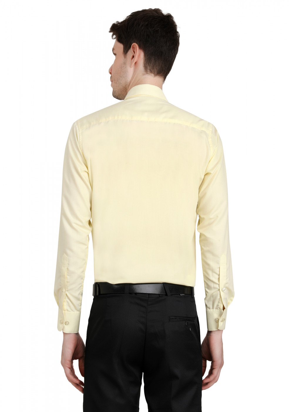 Lemon Plain PC Mix Cotton Shirt For Men