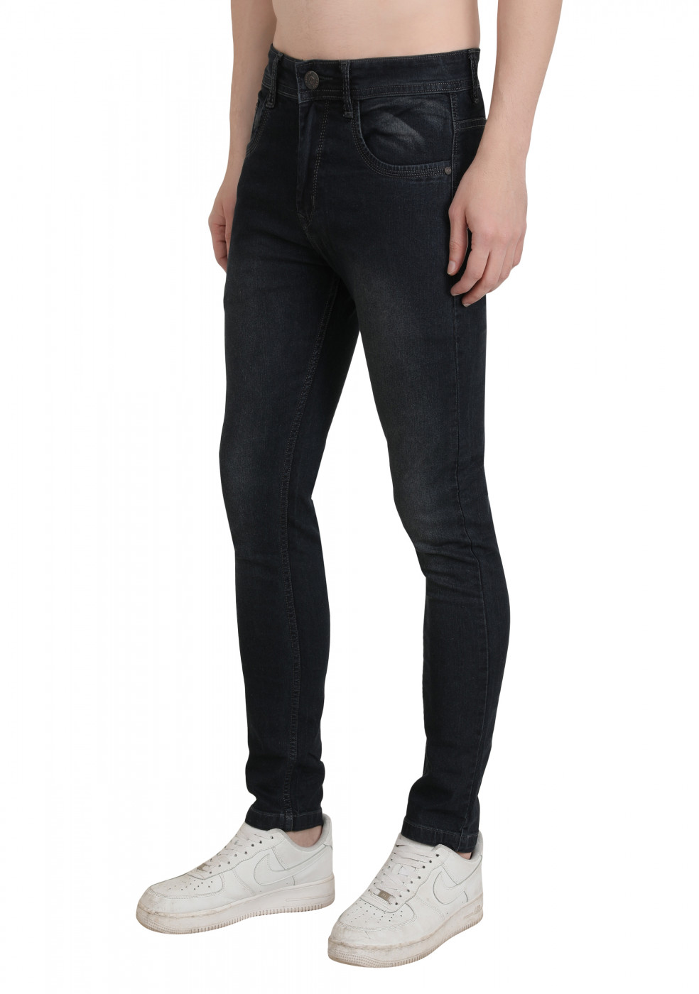 Stylish Slim Fit Gray Jeans For Men