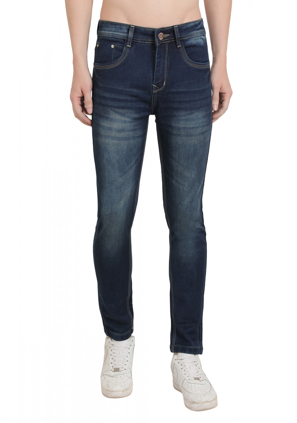 Trendy Blue Denim Jeans For Men
