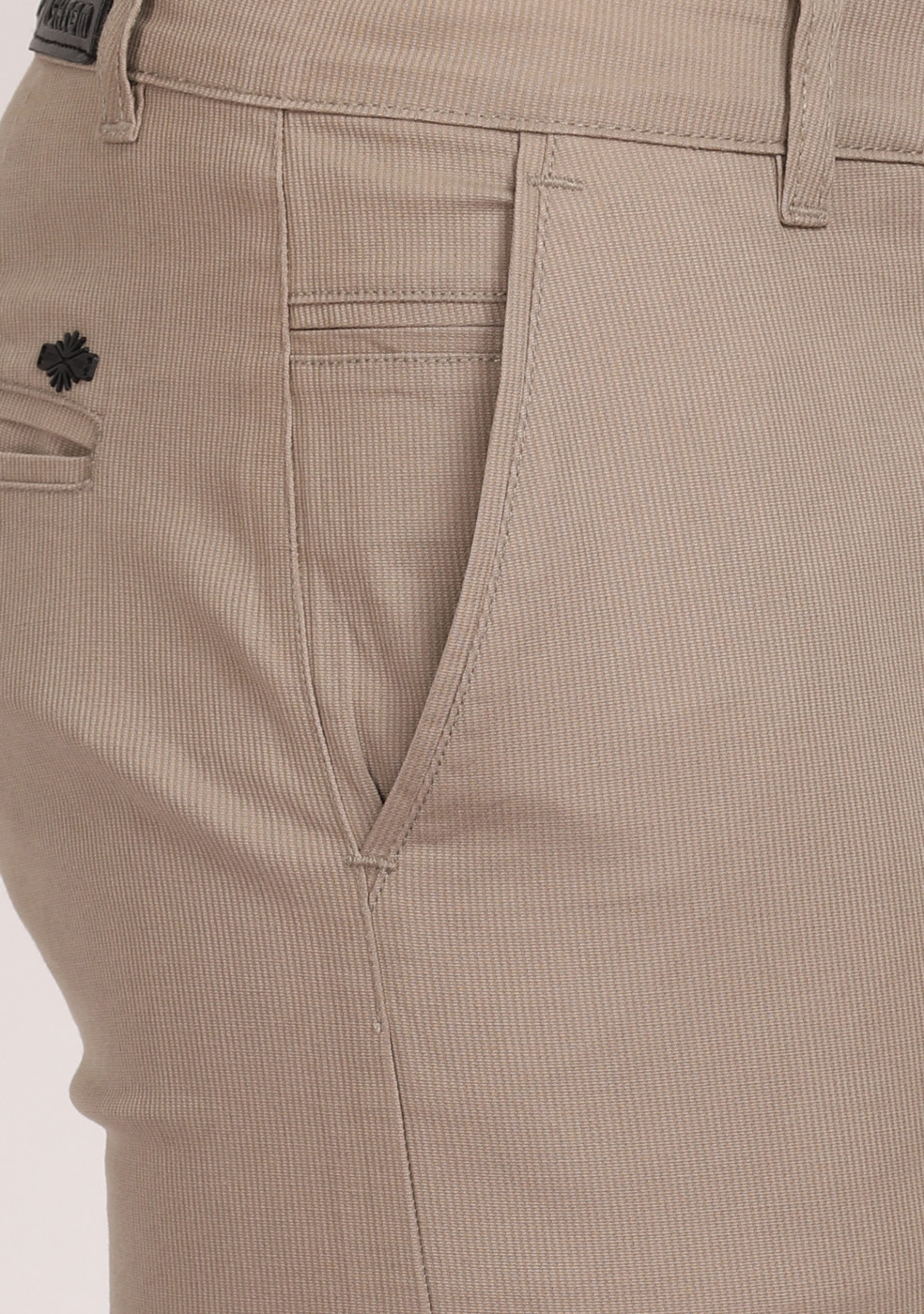ASHTOM Gray Formal Cotton Trouser Regular Fit For Men