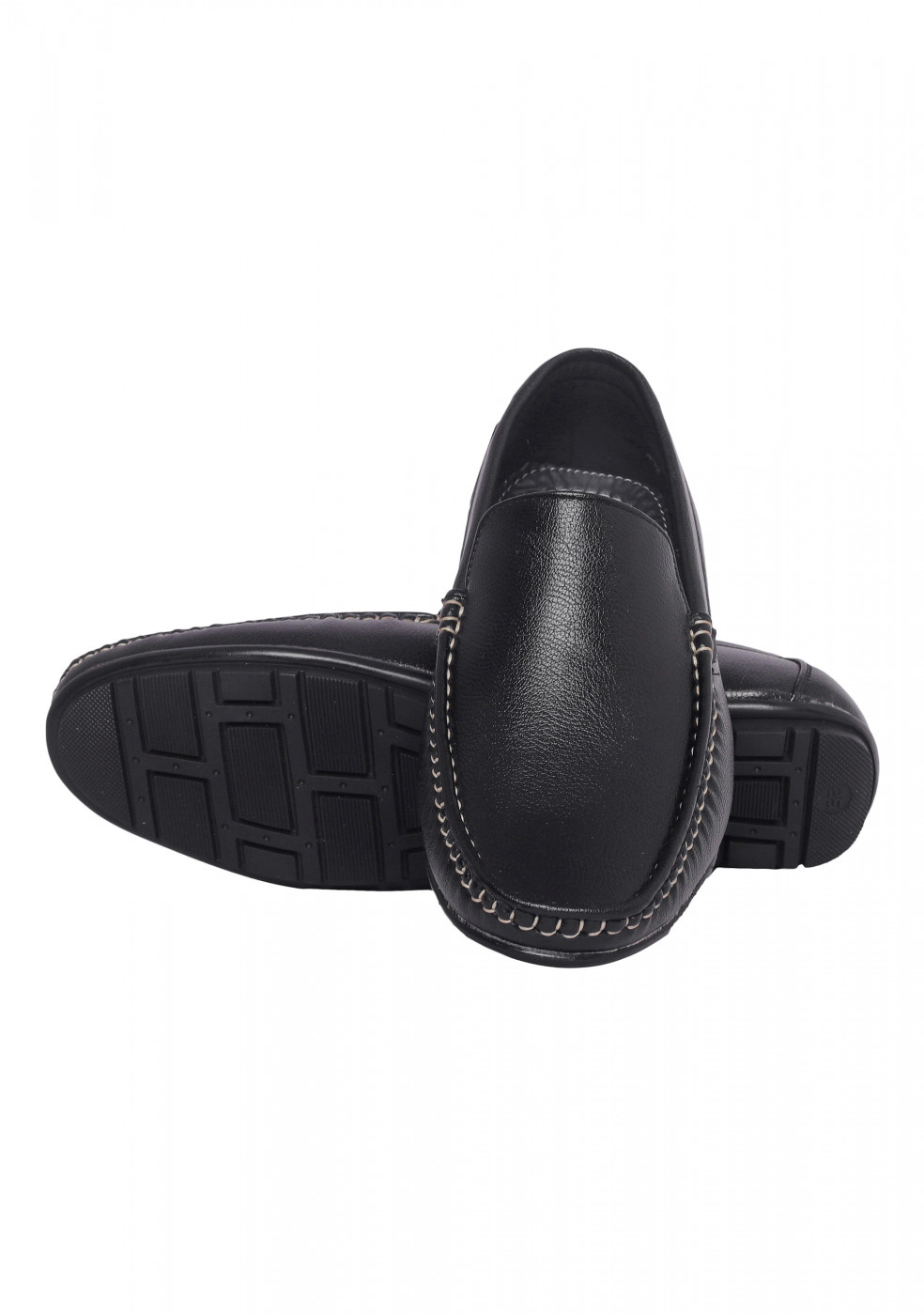 XSTOM Black Loafers For Men