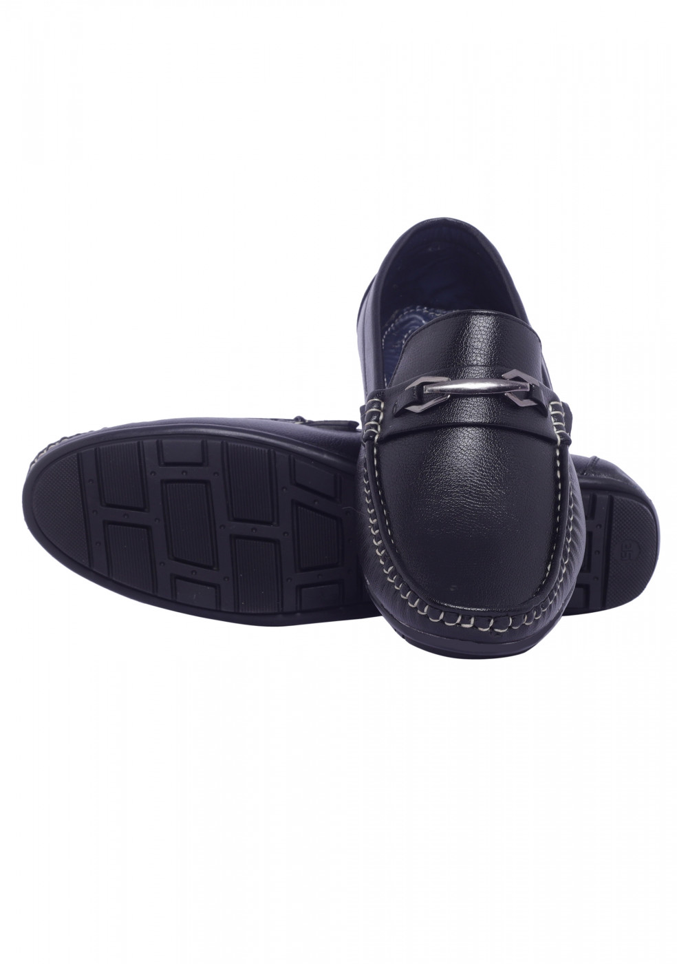 XSTOM Latest Black Casual Loafers For Men