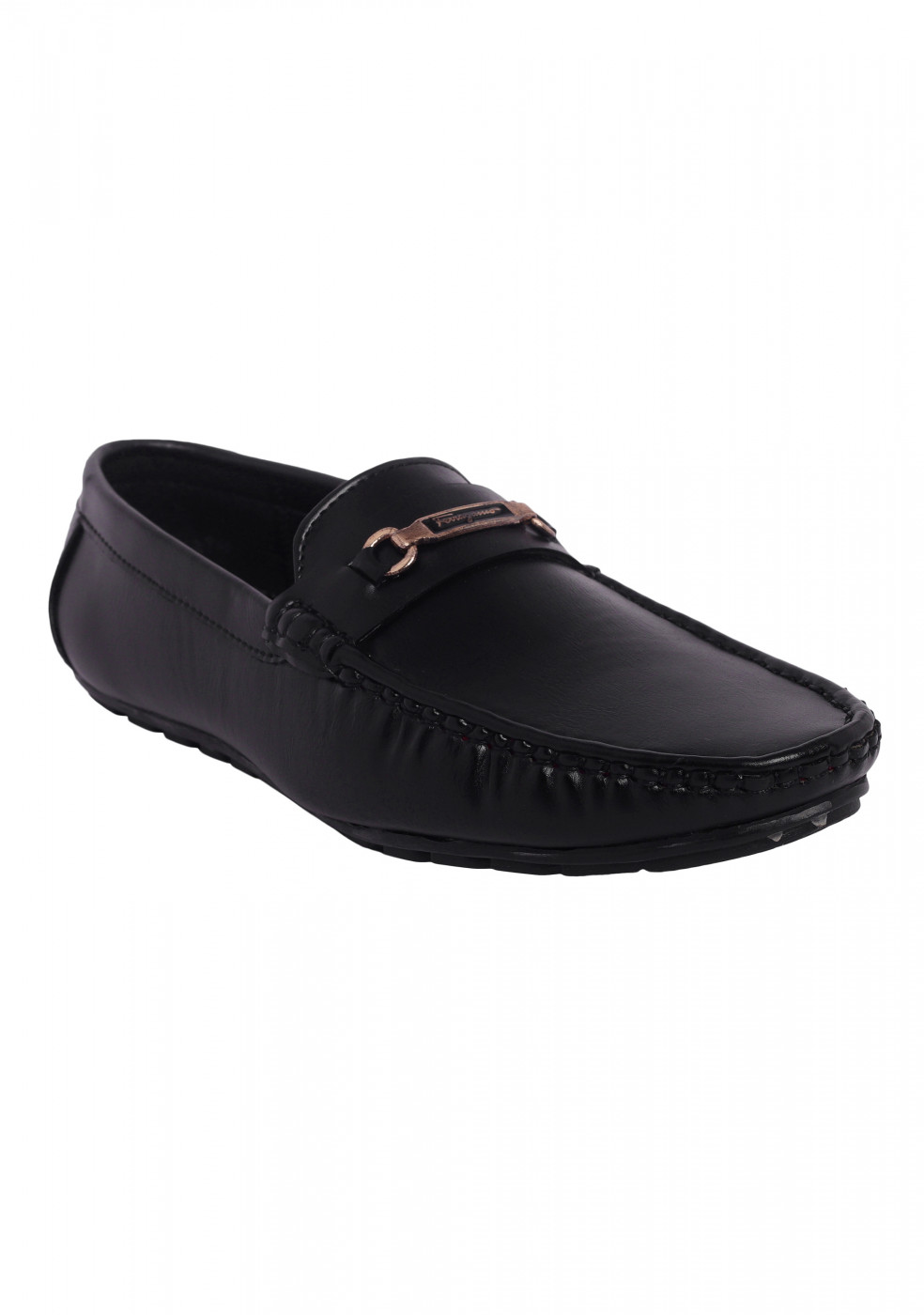 XSTOM Stylish Black Loafers For Men