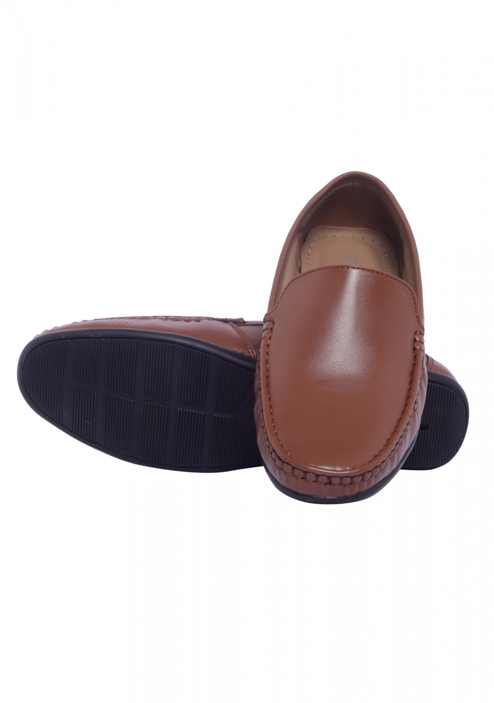 XSTOM Leather Casual Stylish TAN Color Loafers for Men