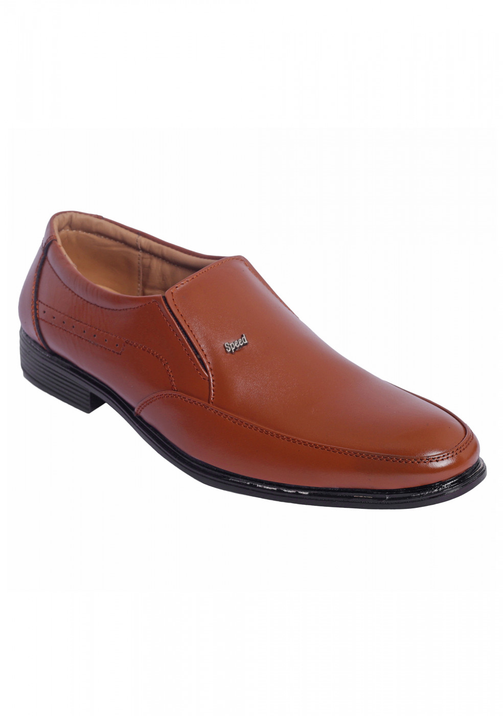 XSTOM Leather Formal Stylish TAN Color Shoes For Men