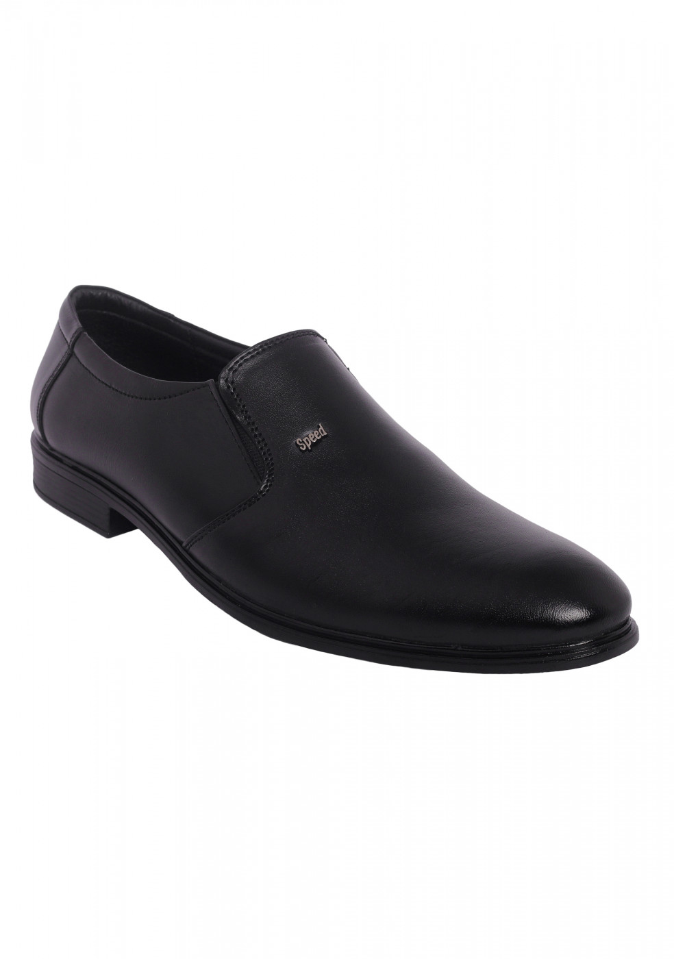 XSTOM Leather Formal Black Shoes For Men