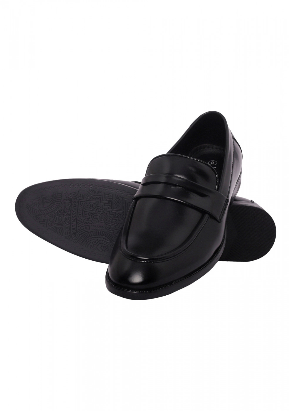 XSTOM Formal Black Color Shoes For Men