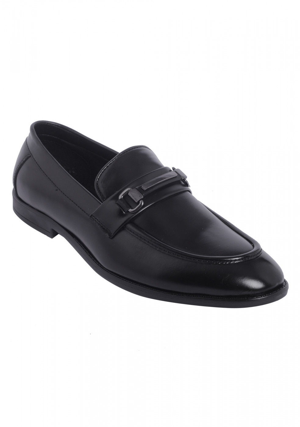 XSTOM Stylish Formal Black Color Shoes For Men