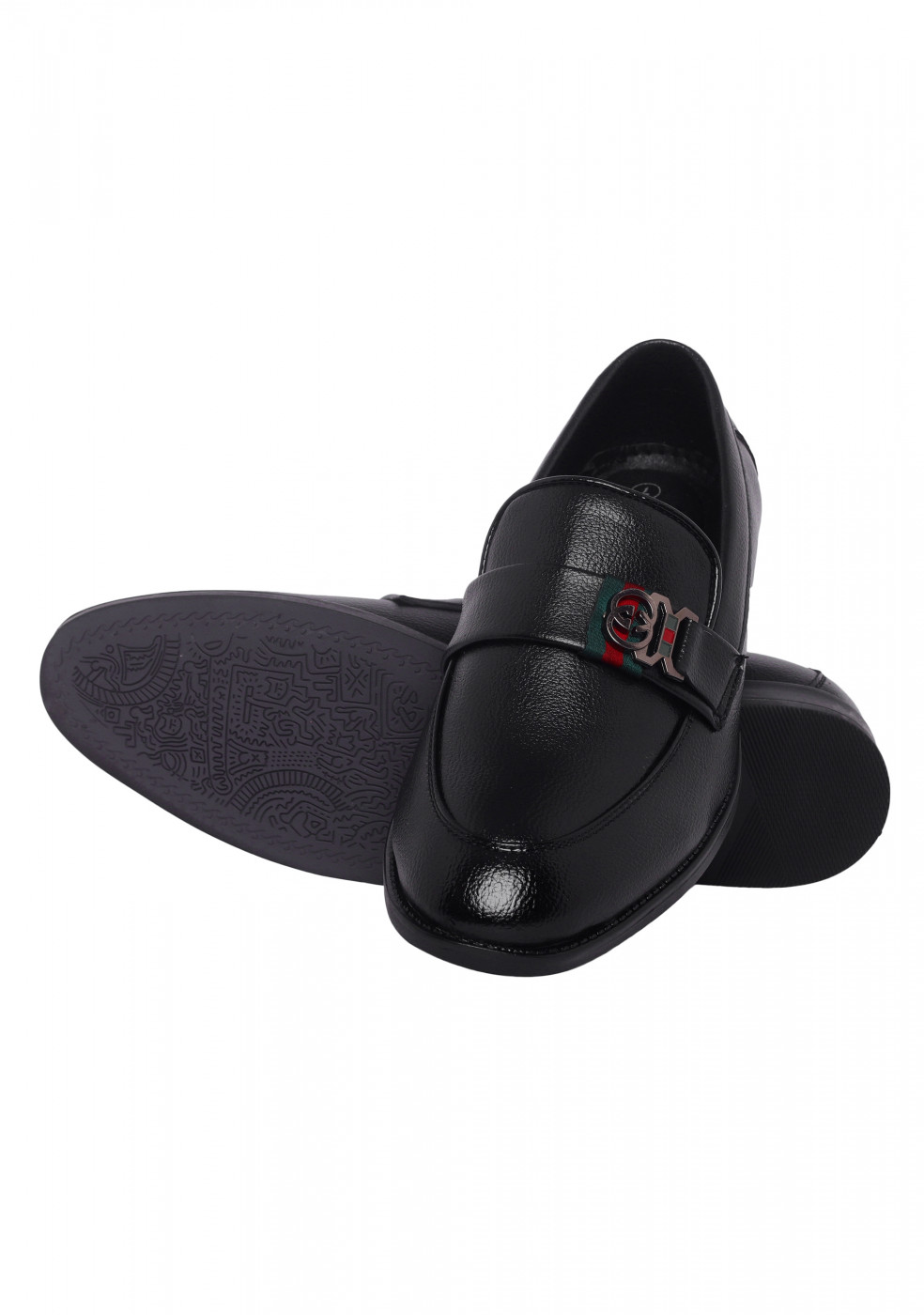 XSTOM Men Black Formal Shoes
