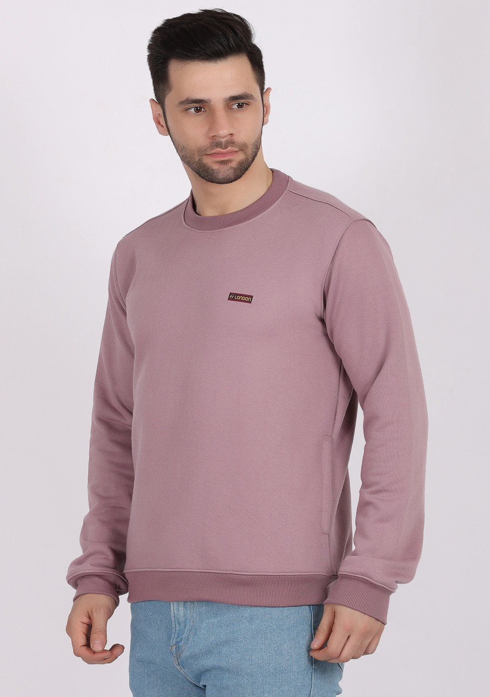 HUKH Onion Color Sweatshirt For Men