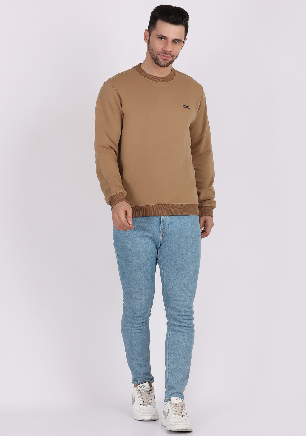 HUKH Khaki Color Sweatshirt For Men