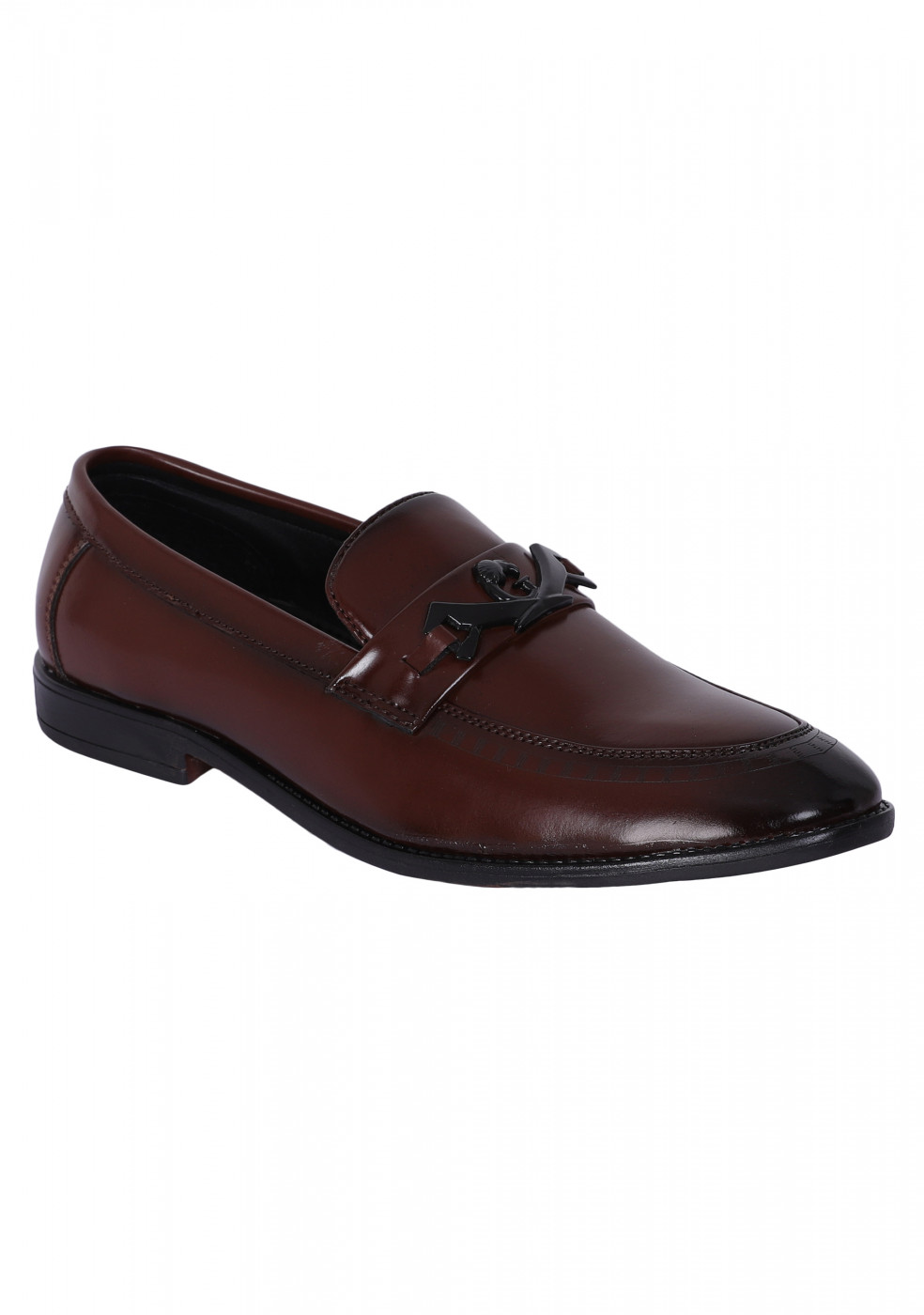 XSTOM Stylish Formal Brown Shoes For Men