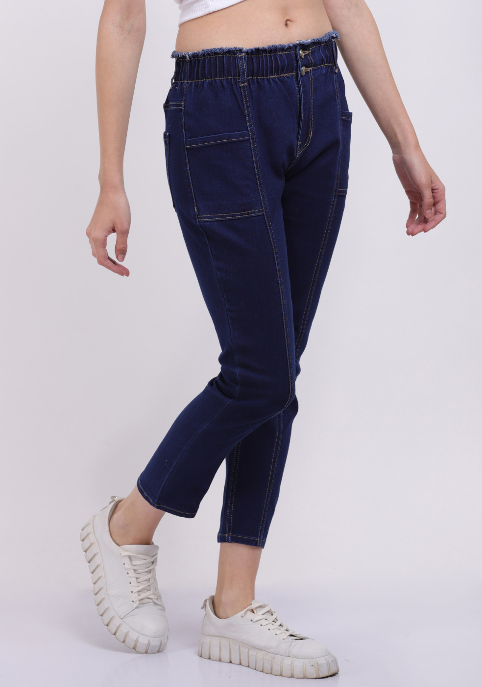 Navy Blue Comfortable Jeans For Women