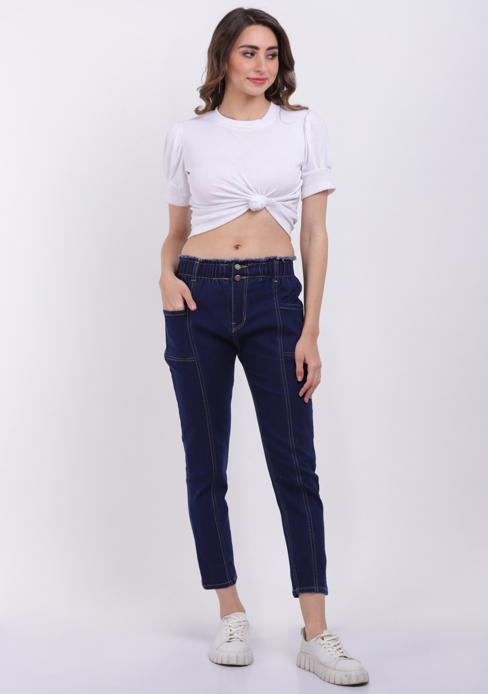 Navy Blue Comfortable Jeans For Women