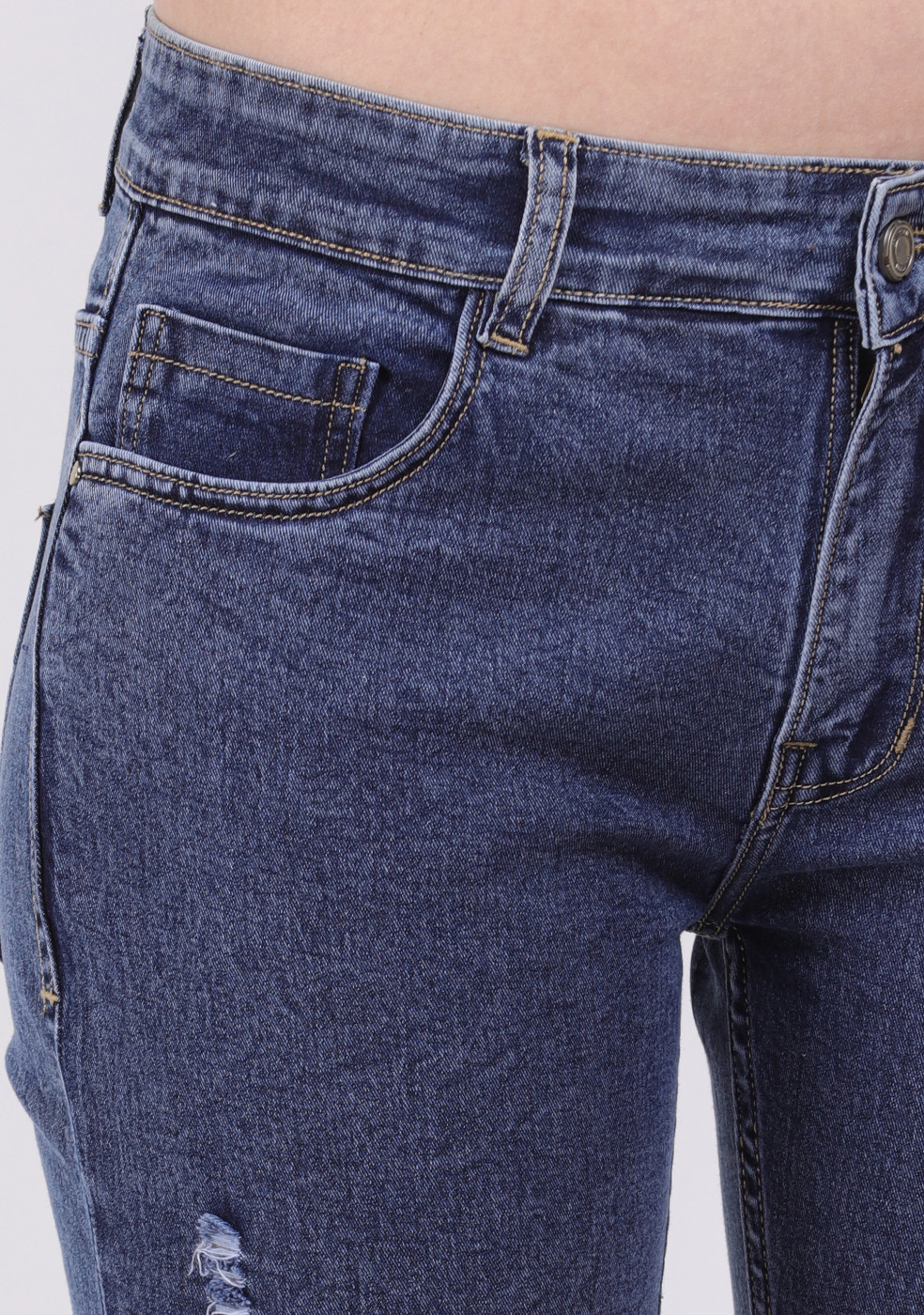Denim Blue Comfortable Jeans For Women