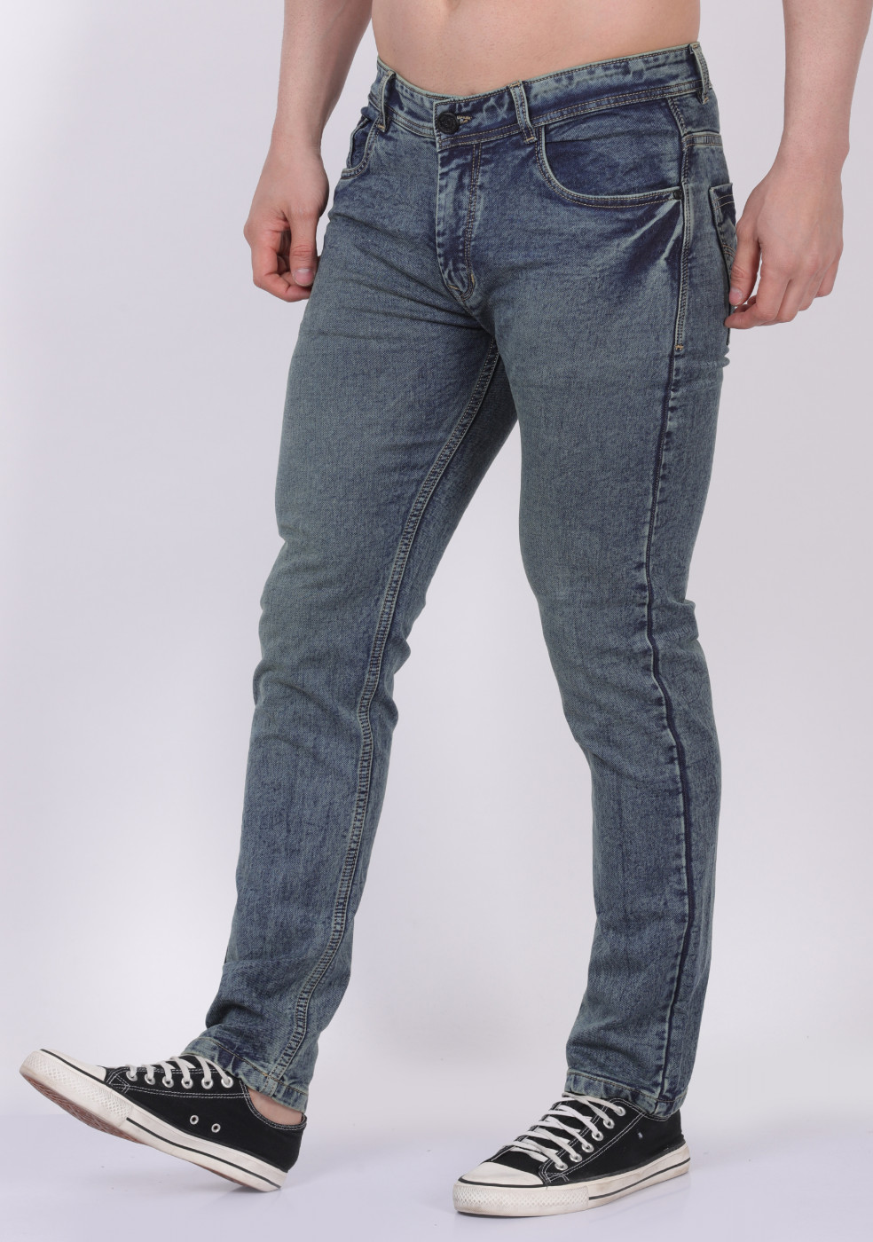 Light Stretchable Cotton Jeans For Men