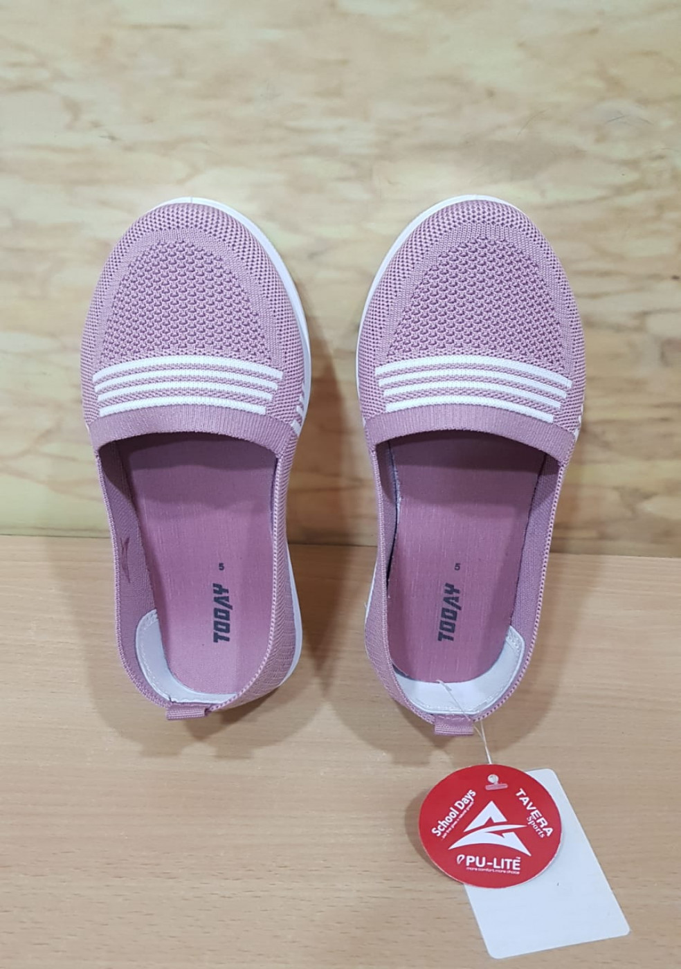 Textured Slip-On Casual Shoes For Woman