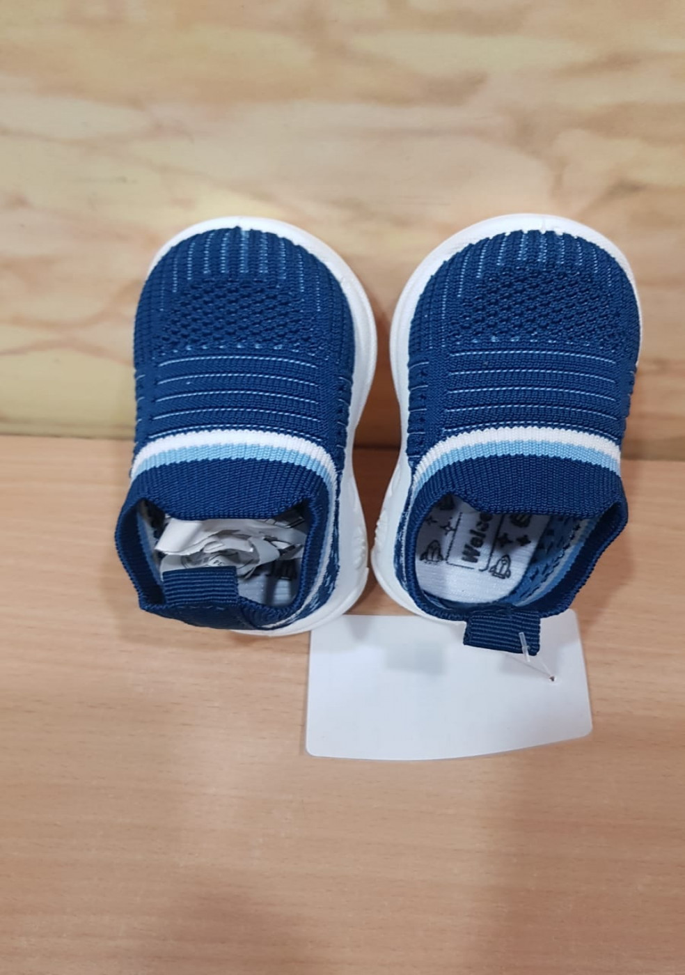 Kids Sports Blue Shoes Without laces