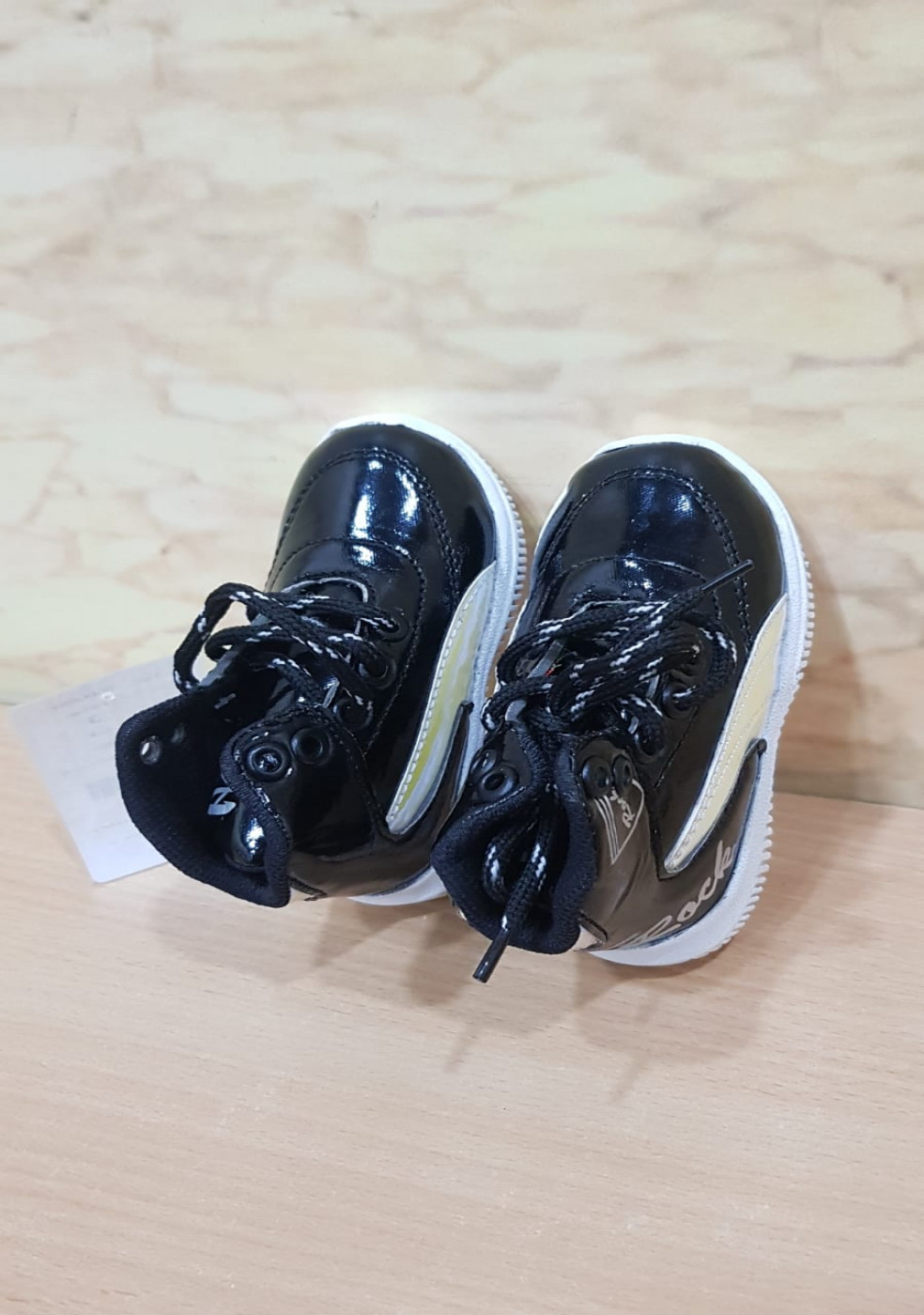 Black Kids Casual Shoes With laces