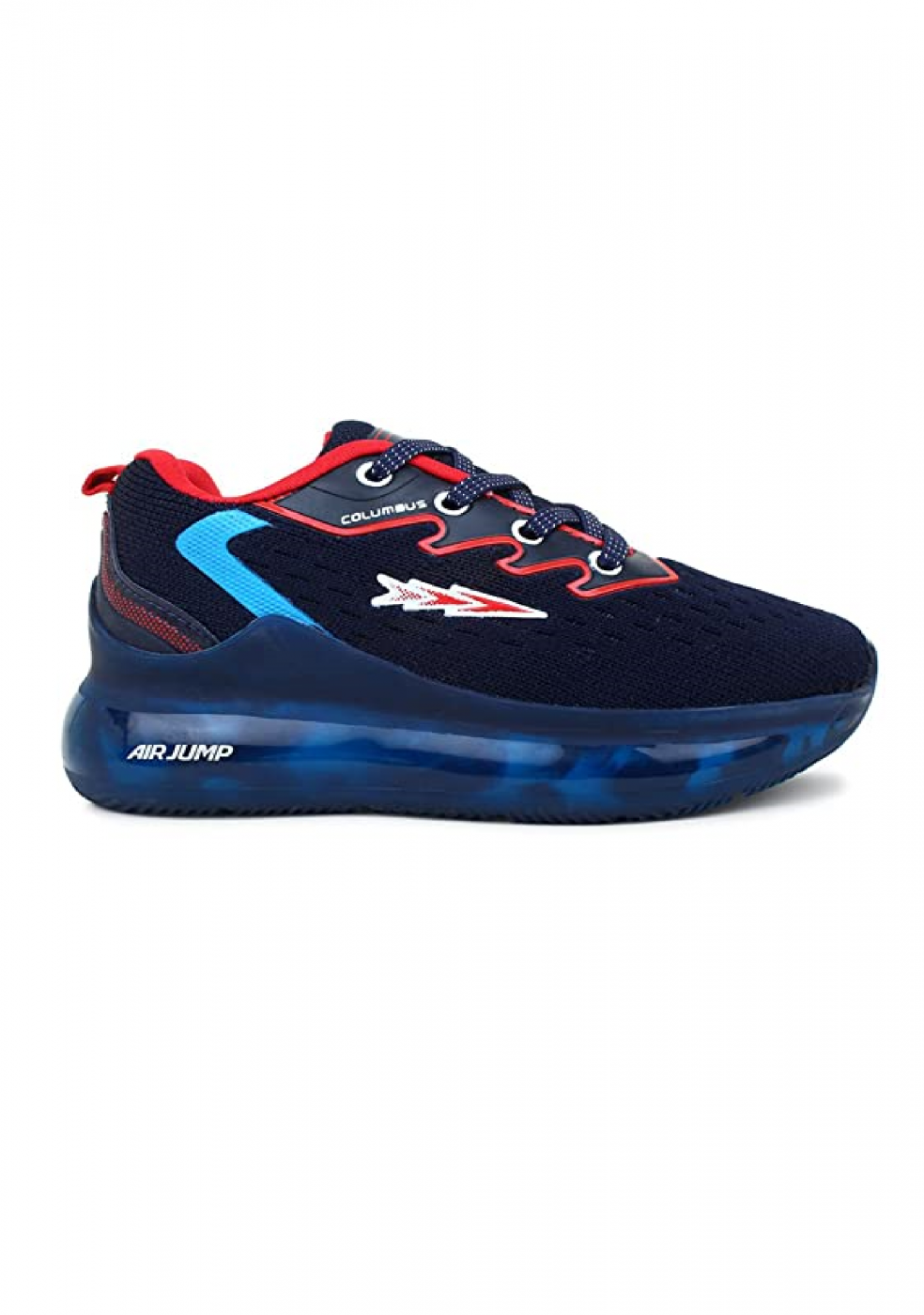 Columbus Blue Kids Sports Shoes With laces