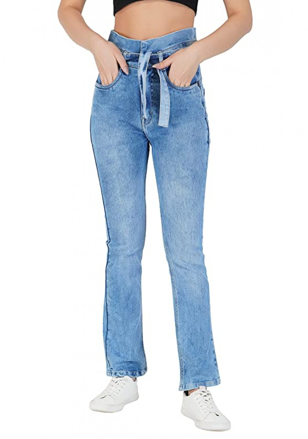 Women Stretchable Cotton ICE Color Jeans