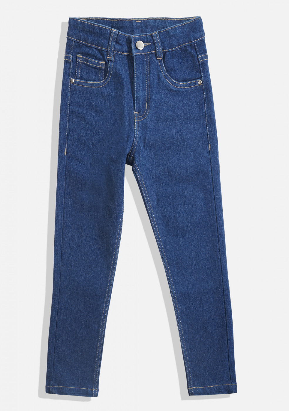 Women Stretchable Cotton Dark Blue Denim Jeans