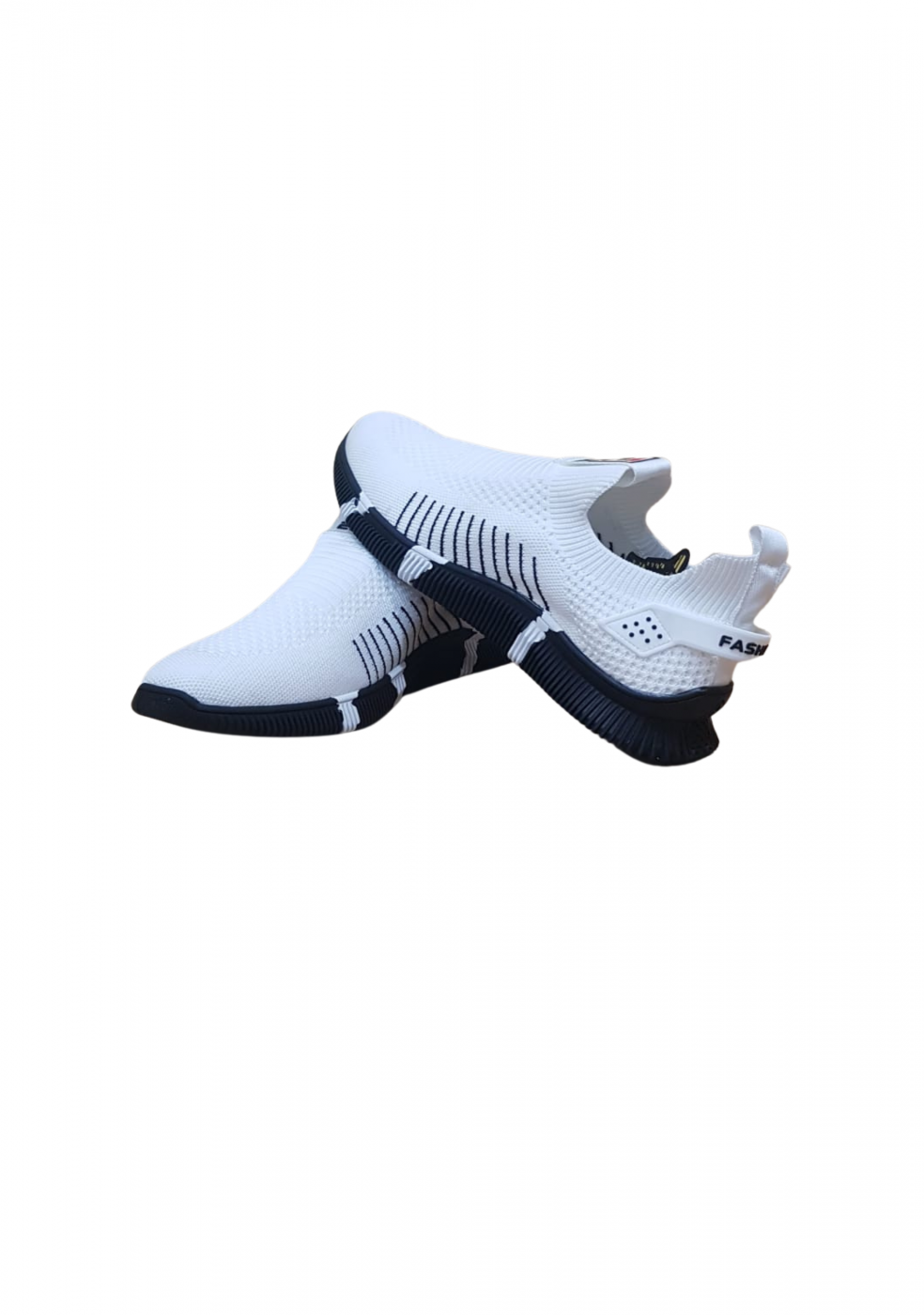 White Sports Shoes Without lace For Men