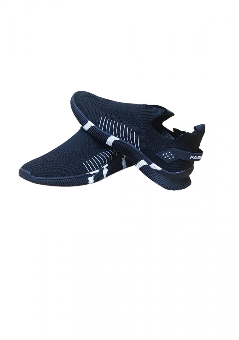 Black Sports Shoes Without lace For Men