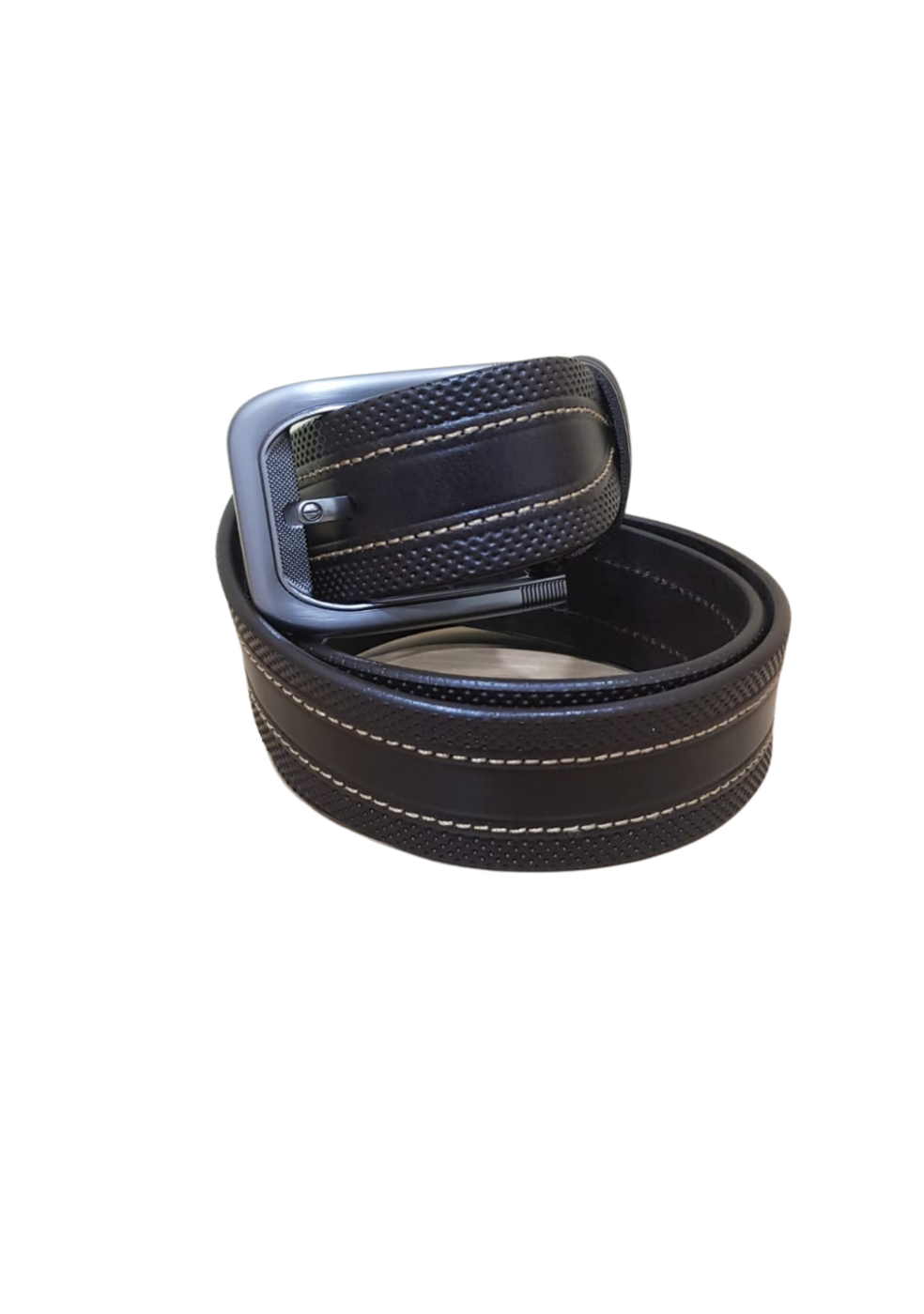 Men Textured Leather Belt