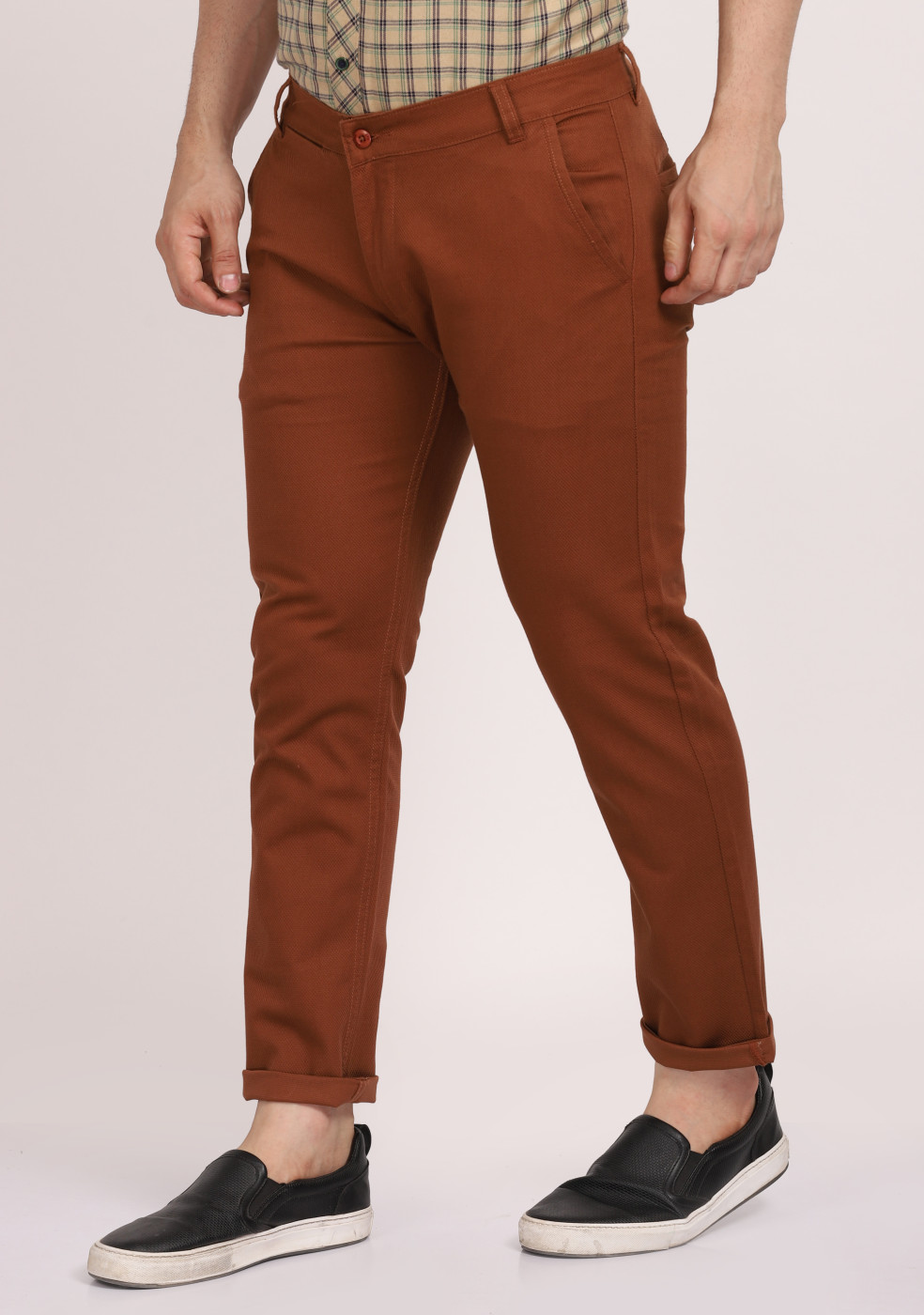 ASHTOM Cotton Trouser Regular Fit For Men