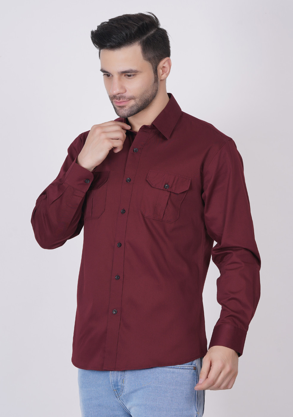 CASUAL SHIRT DOUBLE POCKET (PACK OF 2)