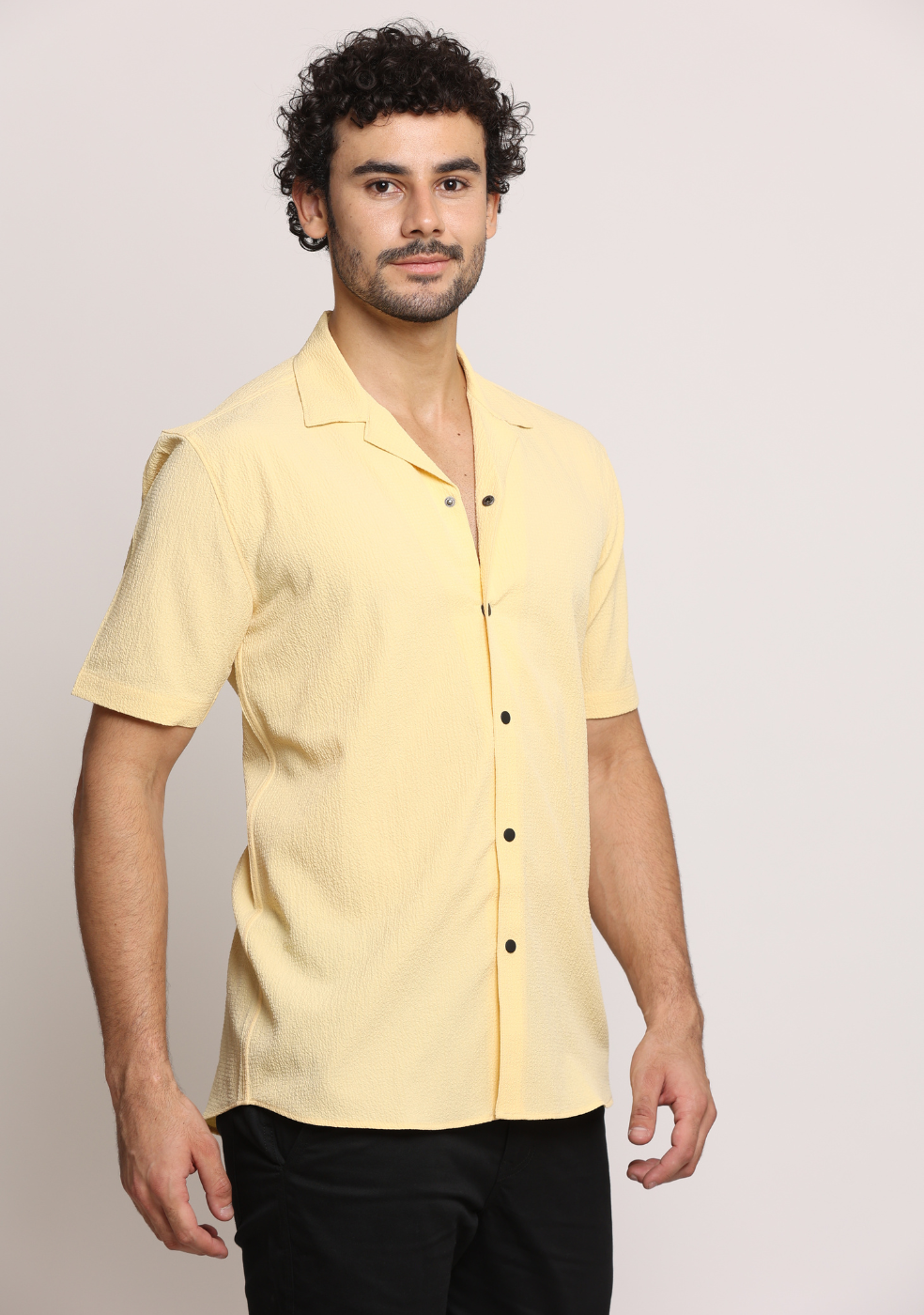 Half Sleeve Safari Collar Shirt for Men's