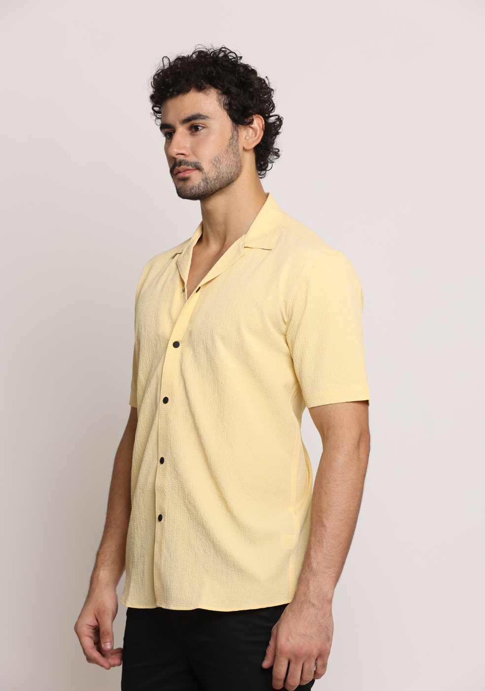 Half Sleeve Safari Collar Shirt for Men's