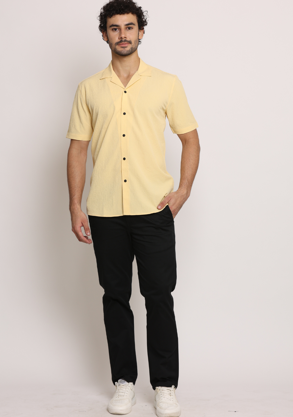 Half Sleeve Safari Collar Shirt for Men's