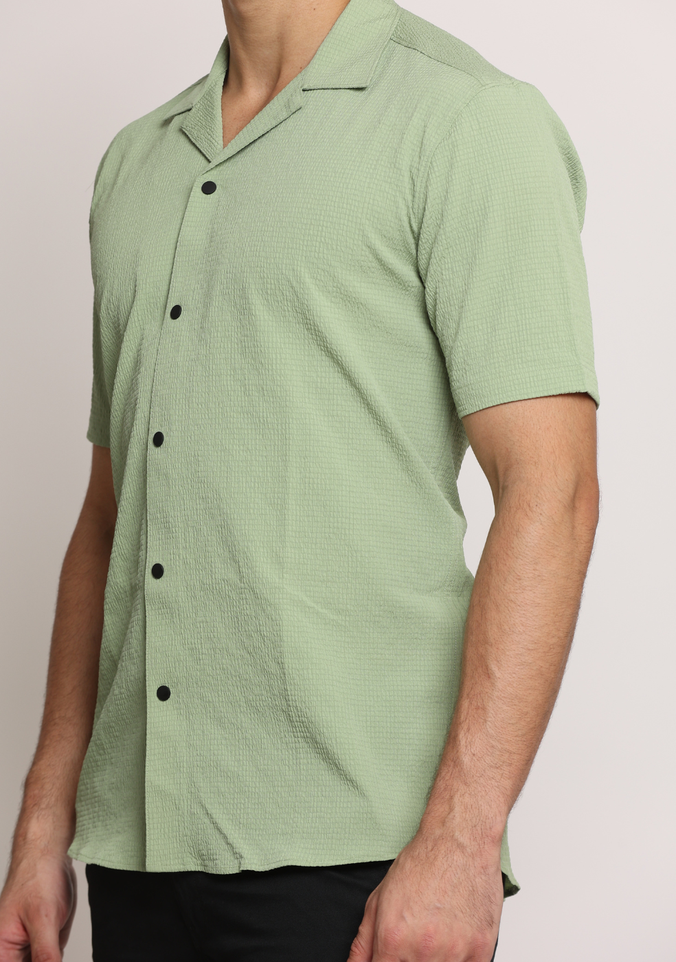 Half Sleeve Safari Collar Shirt for Men's