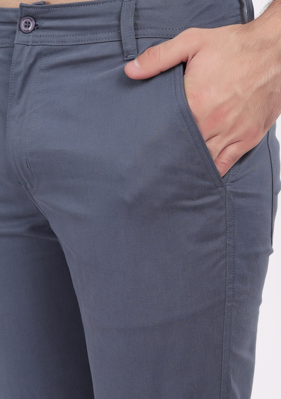 Men Regular Fit Pure Cotton Trousers