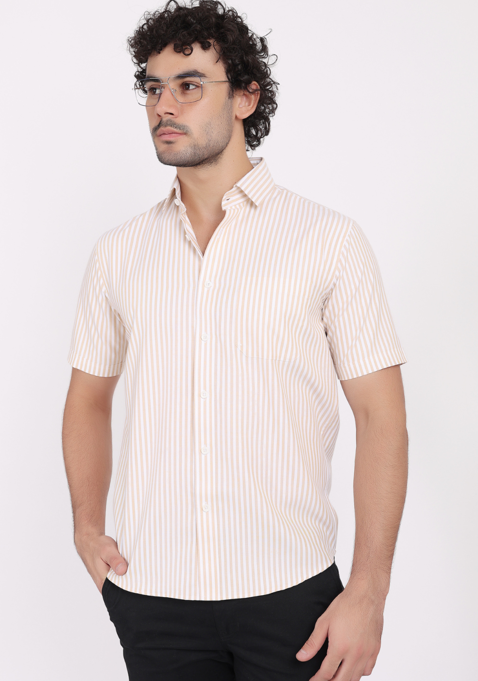 Half Sleeve Lining Shirts For Men