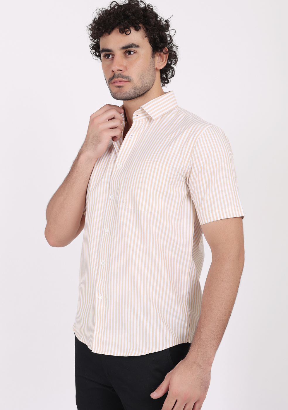 Half Sleeve Lining Shirts For Men