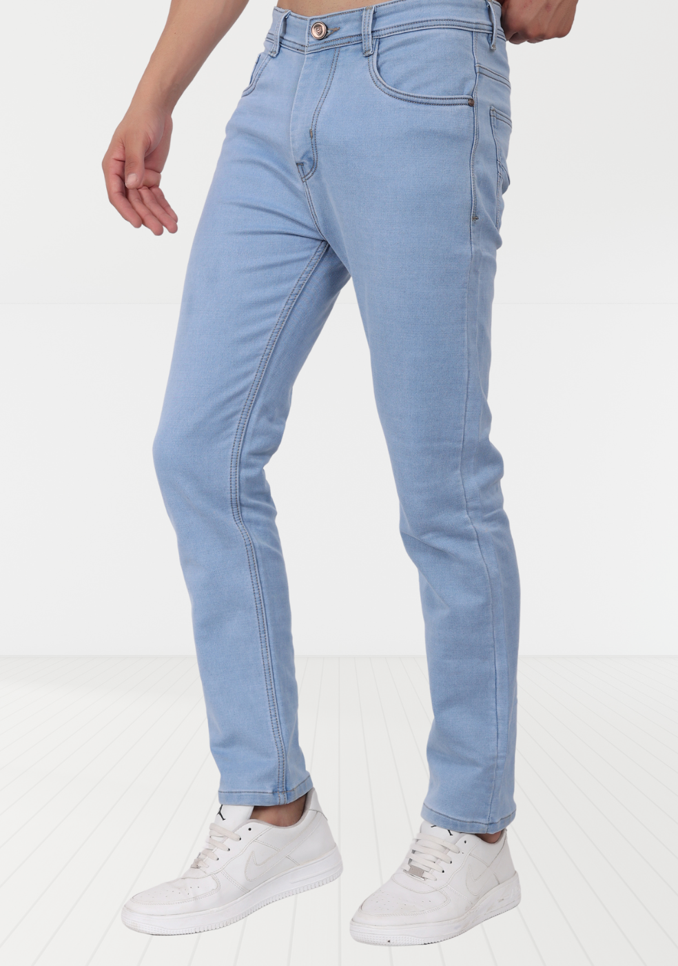 Regular Fit Denim Jeans For Men