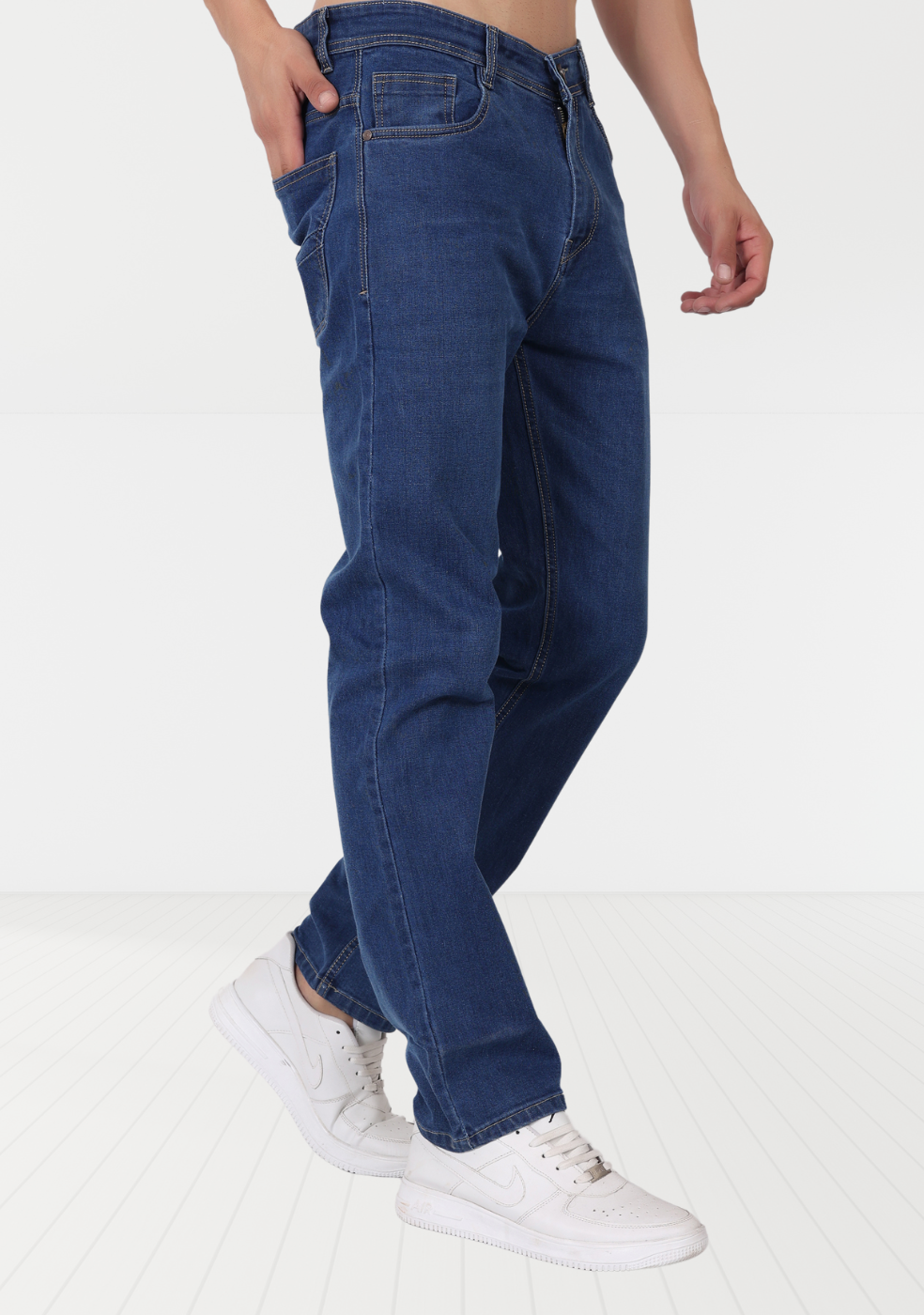 Regular Fit Denim Jeans For Men