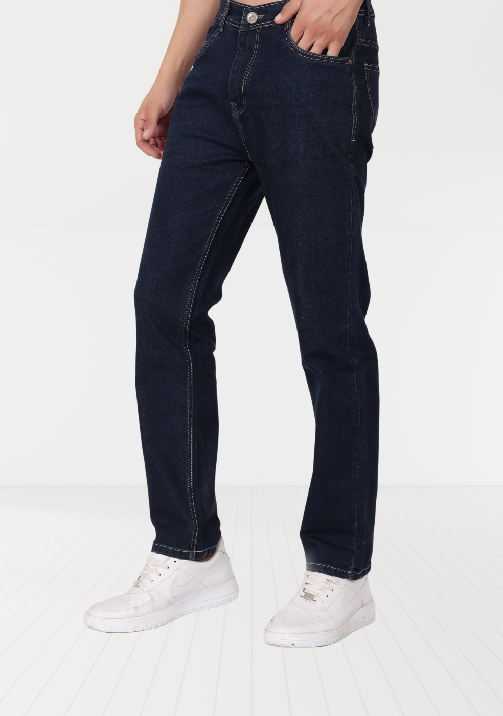 Regular Fit Denim Jeans For Men