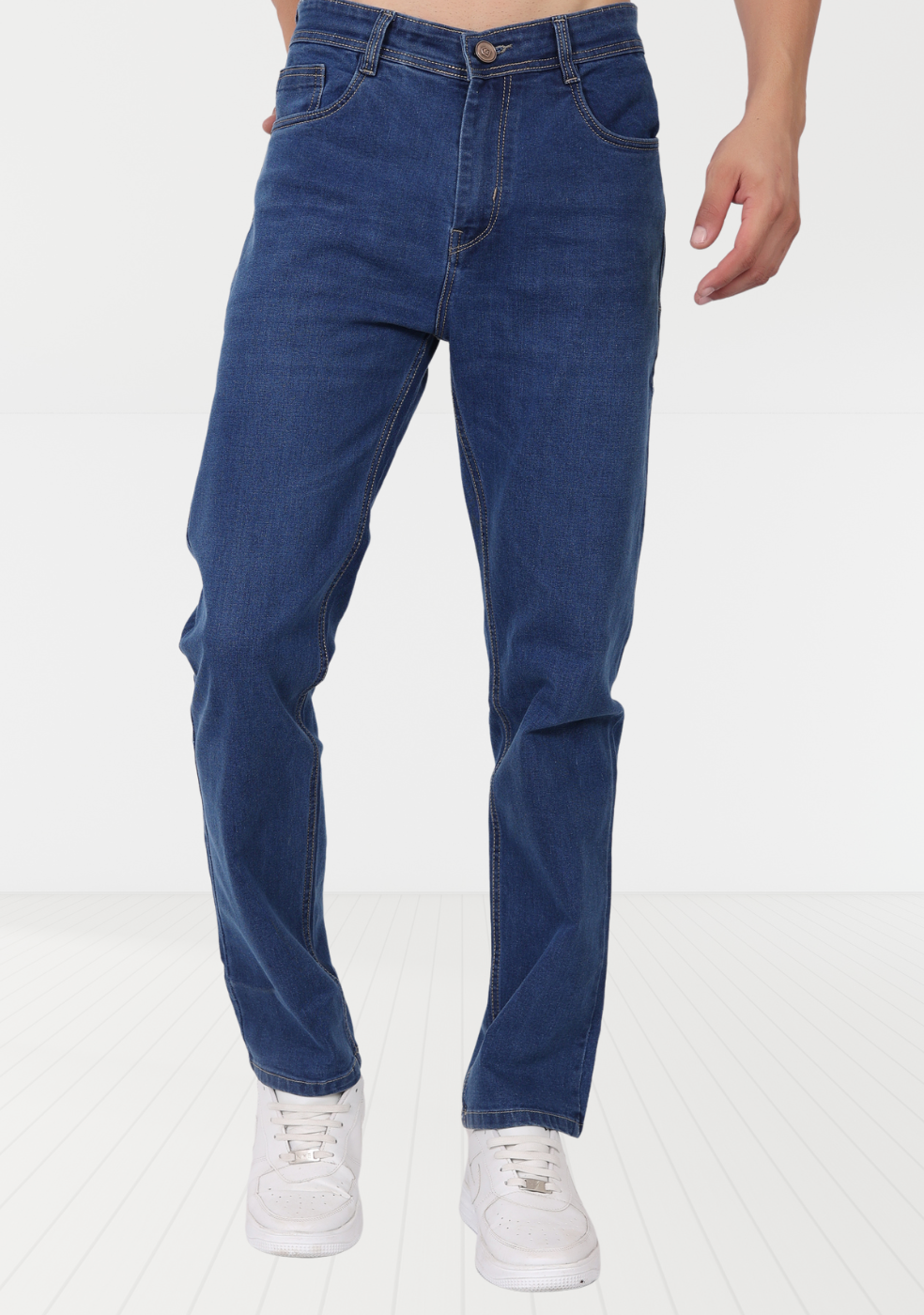 Regular Fit Denim Jeans For Men